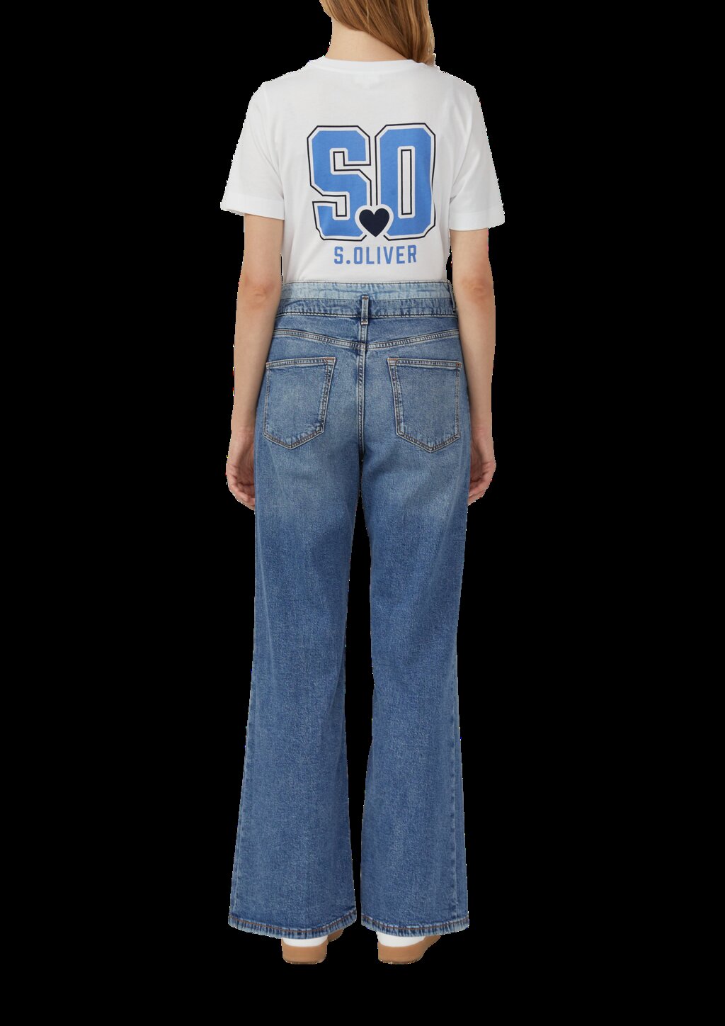 Jeans Suri / Regular Fit / High Rise / Wide Leg / Doppelter Taillenbund