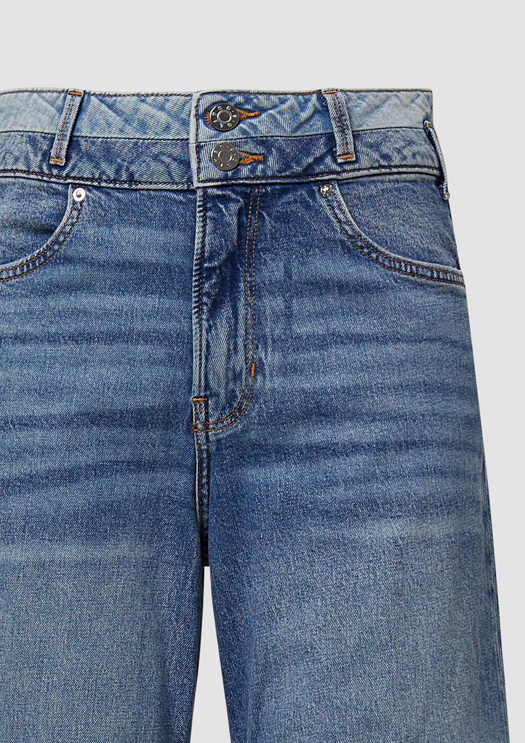 Jeans Suri / Regular Fit / High Rise / Wide Leg / Doppelter Taillenbund