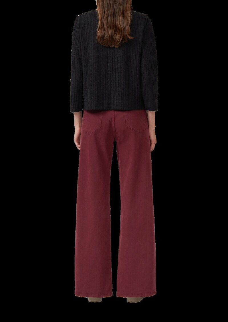 Strukturiertes Shirt mit verkürztem Ärmel