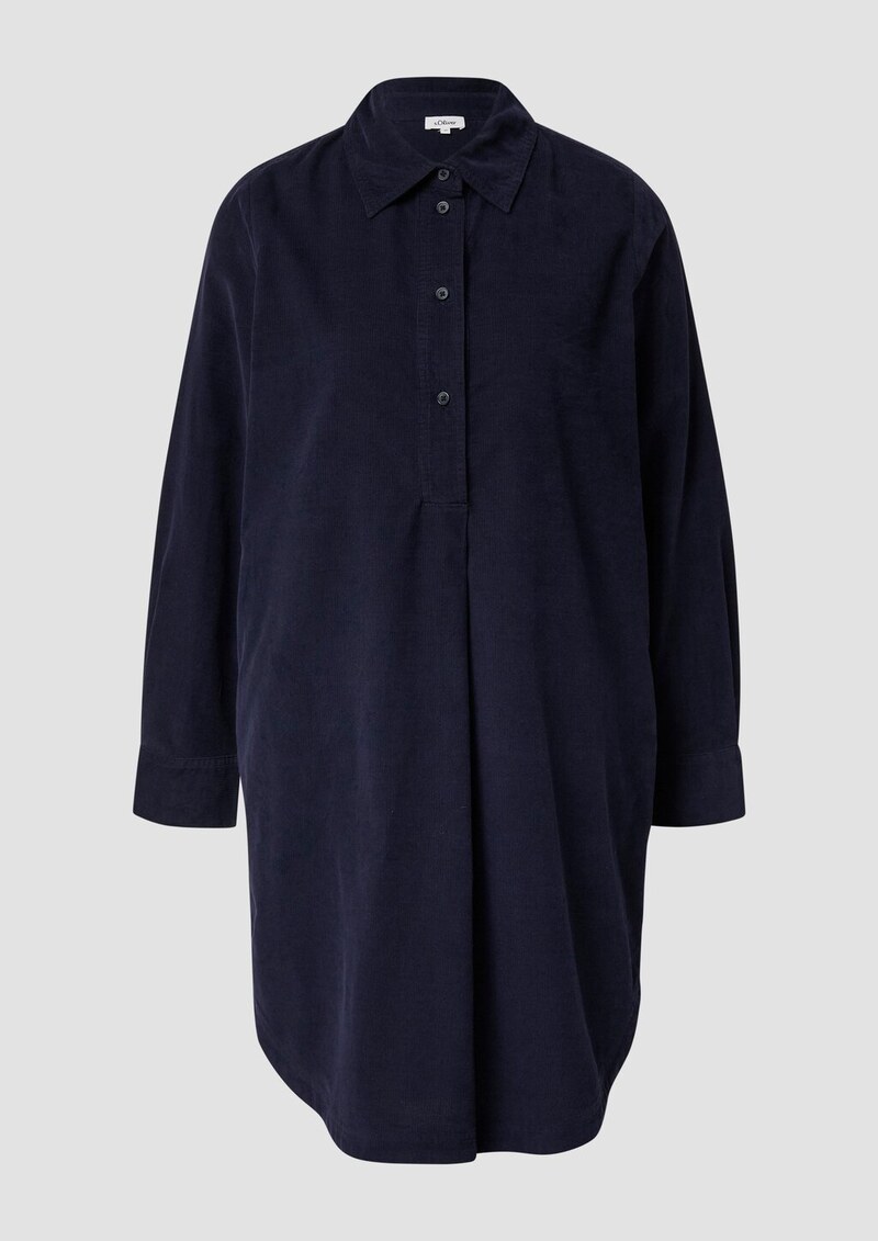 Feincord-Kleid im Relaxed Fit mit Eingrifftaschen