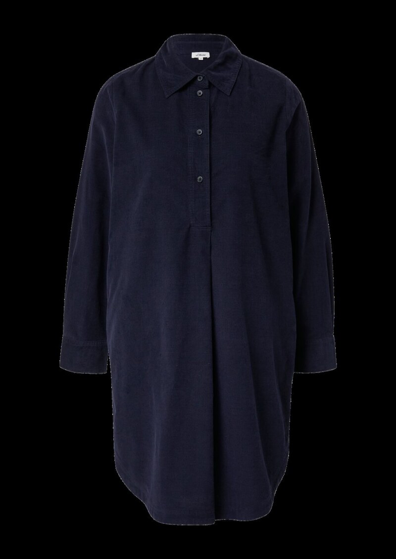 Feincord-Kleid im Relaxed Fit mit Eingrifftaschen