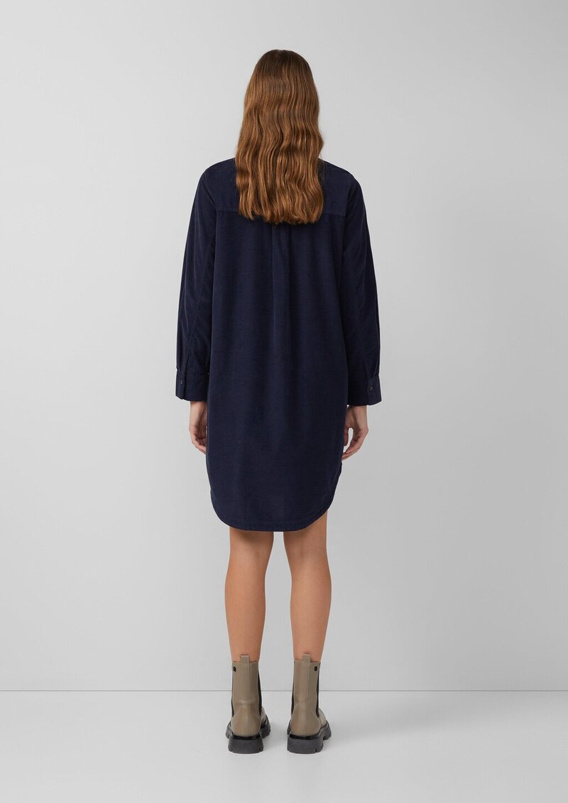 Feincord-Kleid im Relaxed Fit mit Eingrifftaschen