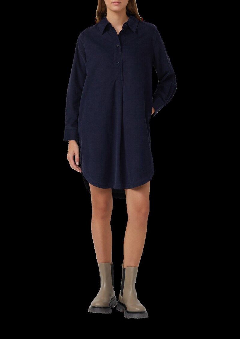 Feincord-Kleid im Relaxed Fit mit Eingrifftaschen