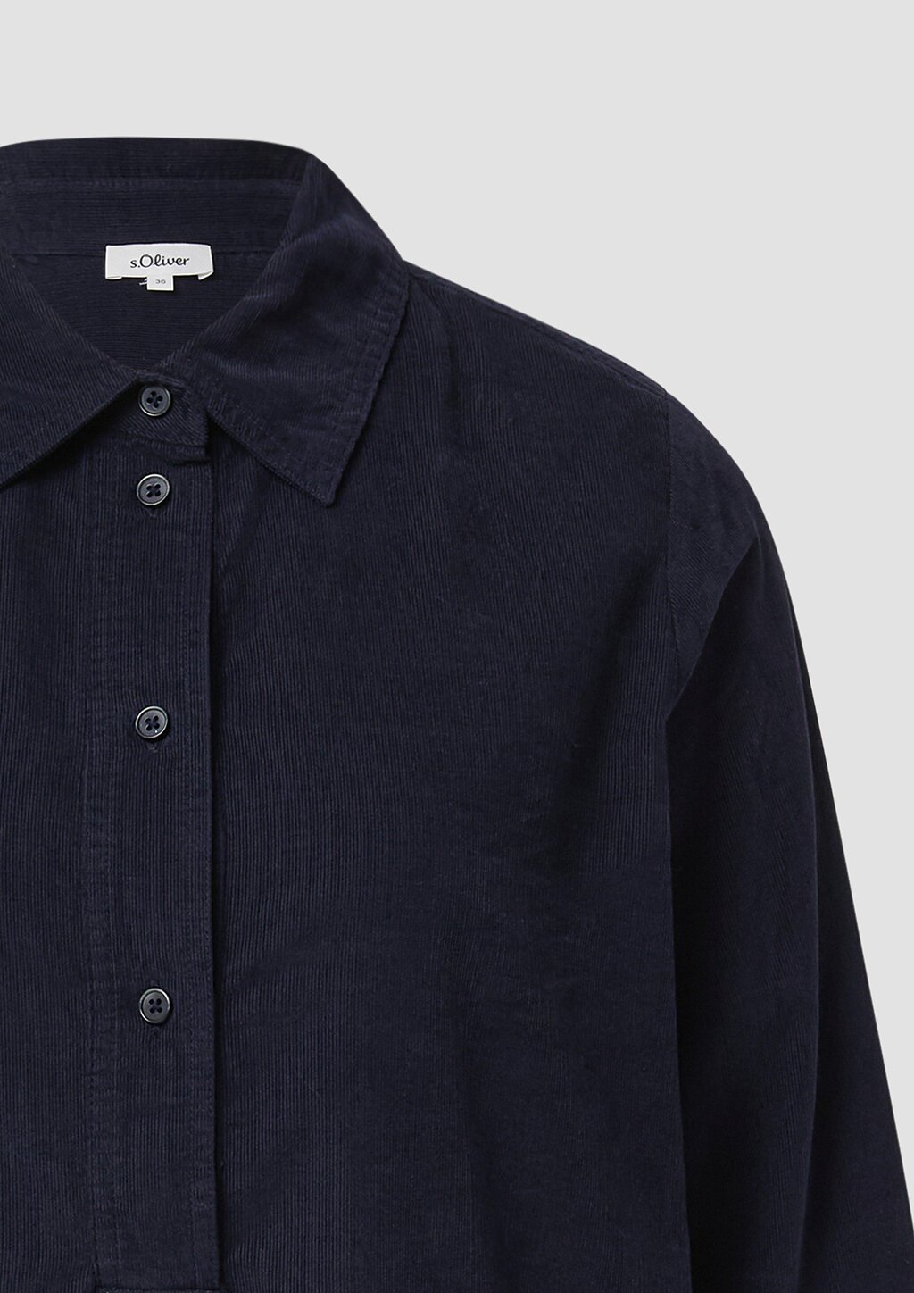 Feincord-Kleid im Relaxed Fit mit Eingrifftaschen