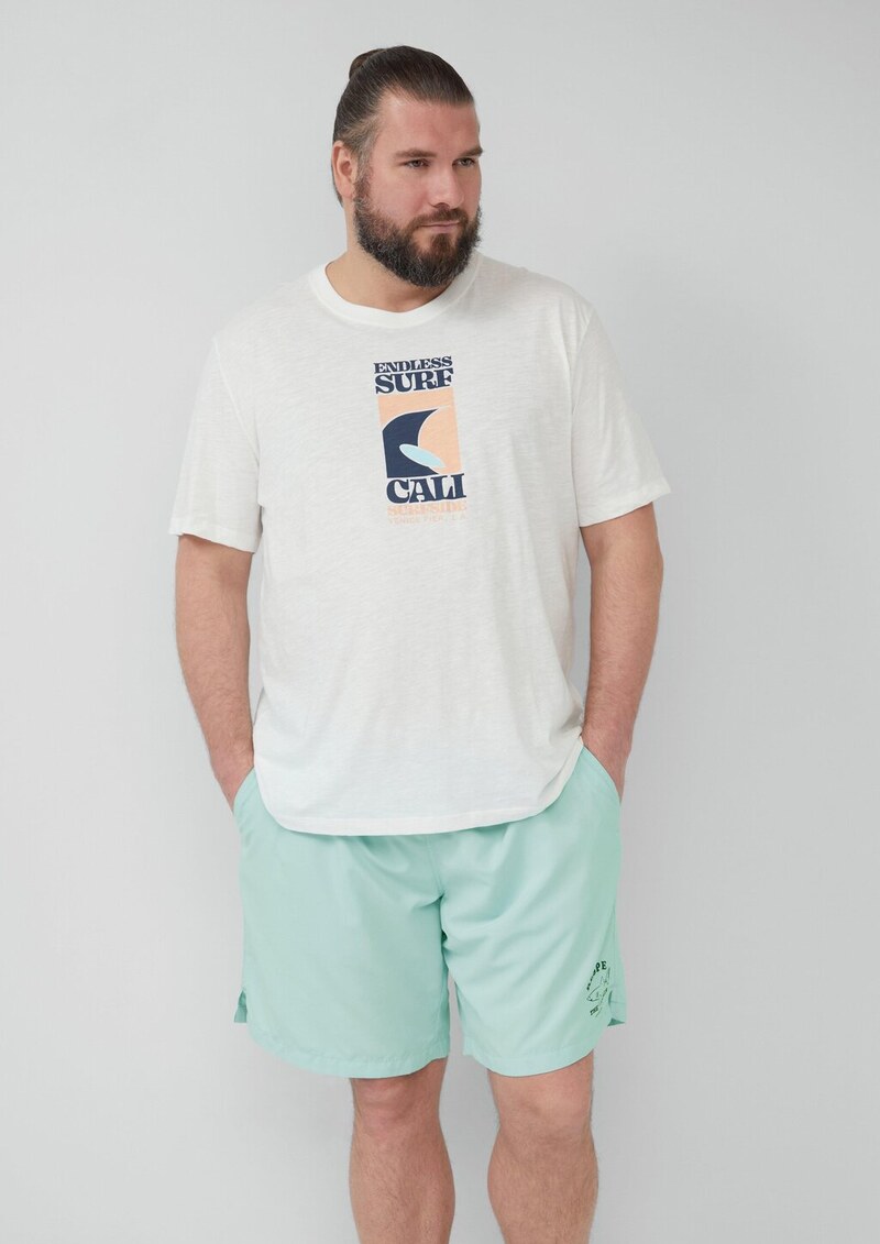 Badeshorts mit Print-Detail