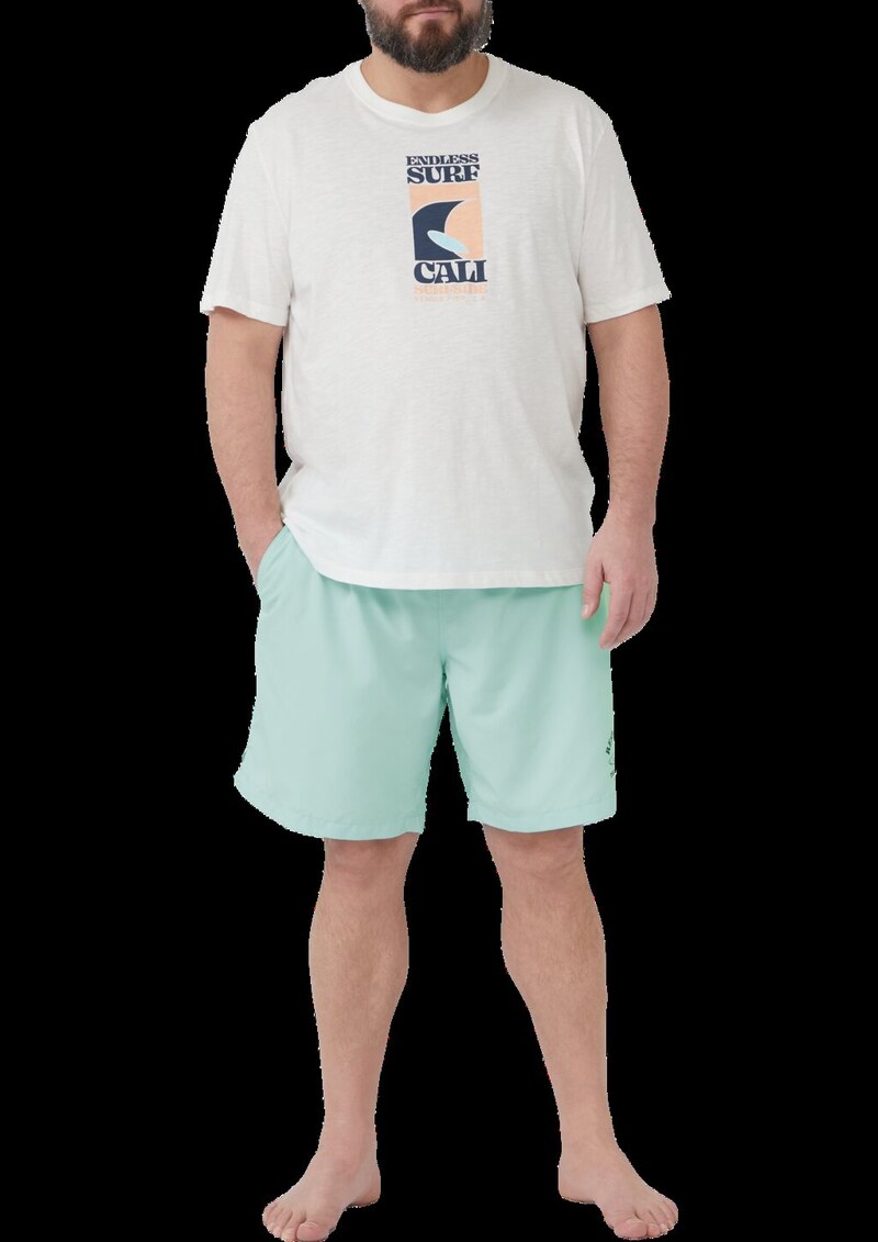 Badeshorts mit Print-Detail