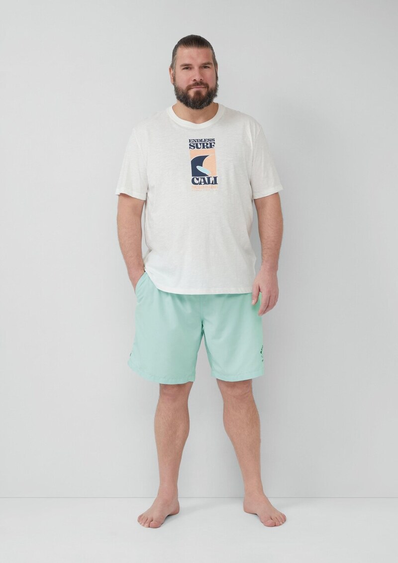 Badeshorts mit Print-Detail