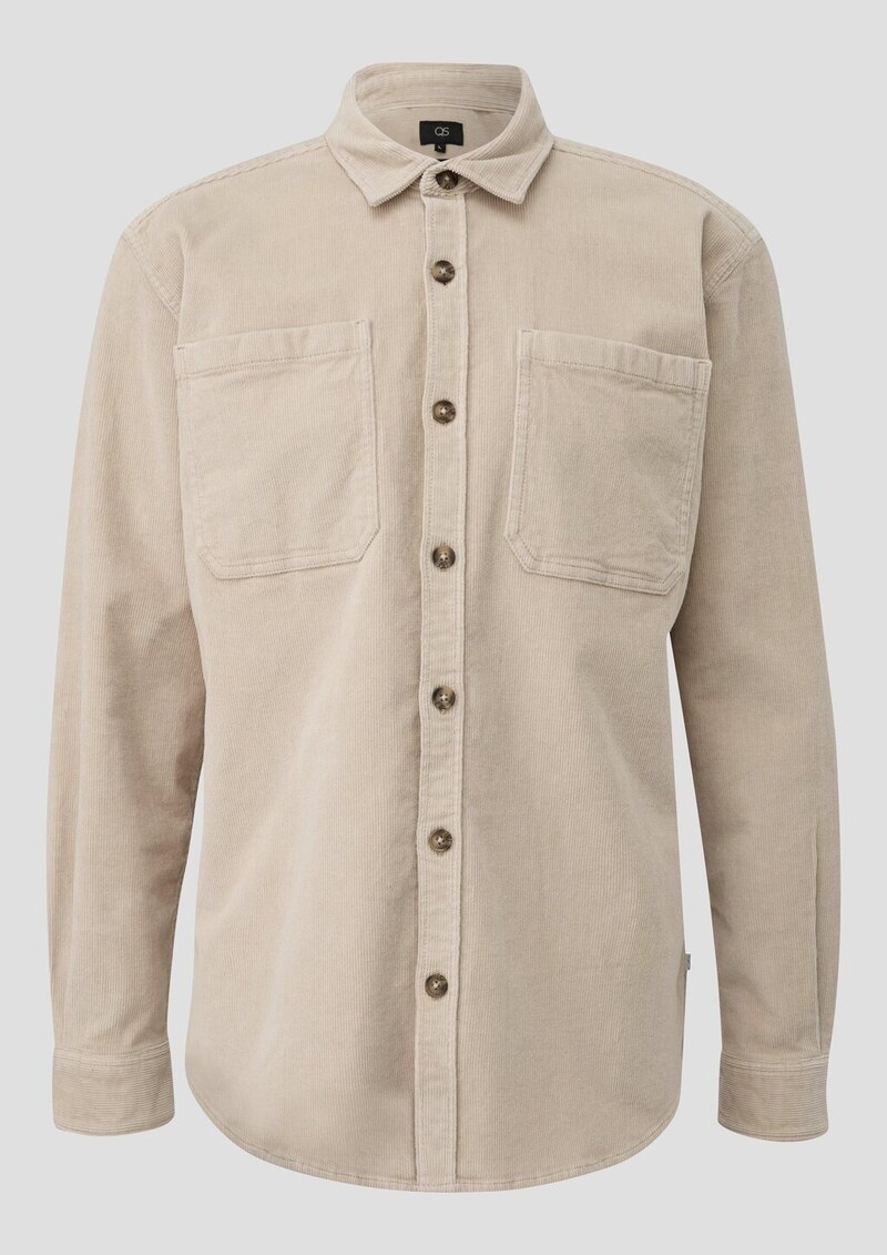 Overshirt aus Cord mit aufgestetzten Taschen