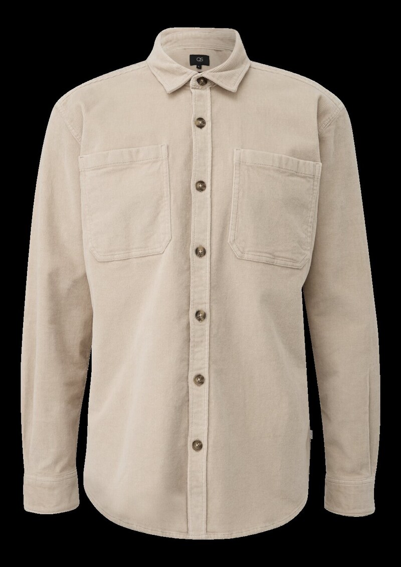 Overshirt aus Cord mit aufgestetzten Taschen