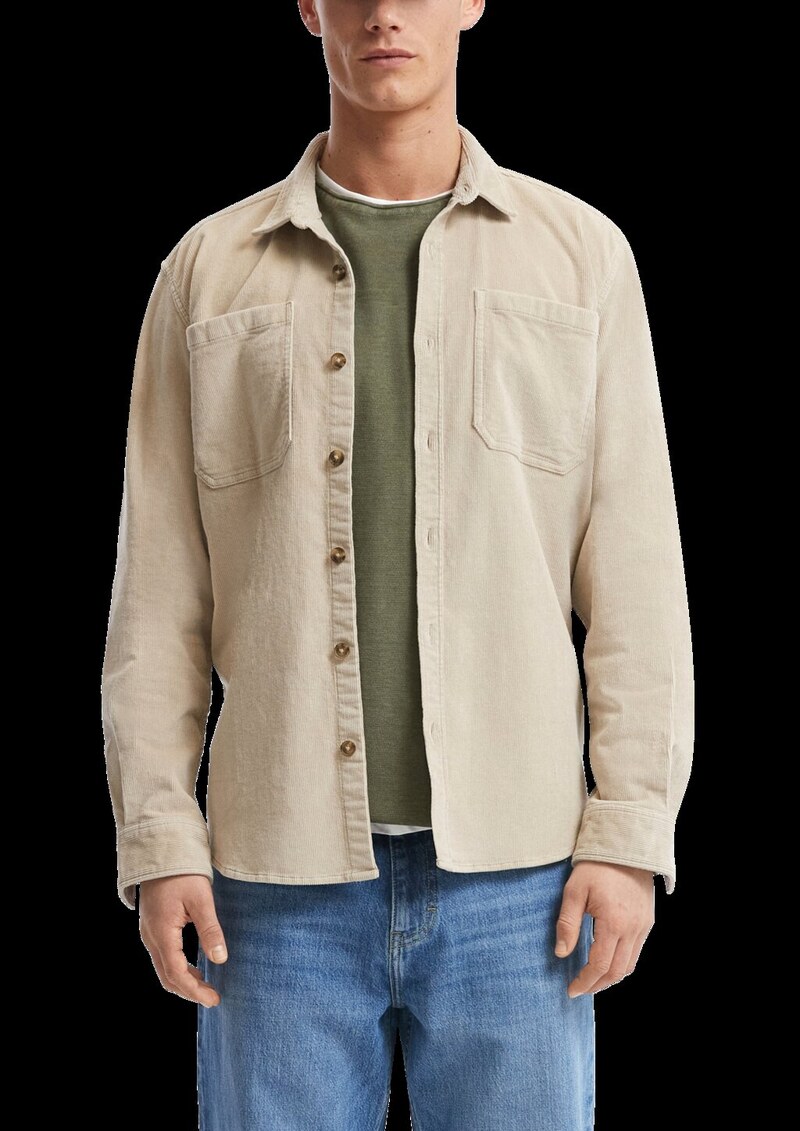 Overshirt aus Cord mit aufgestetzten Taschen