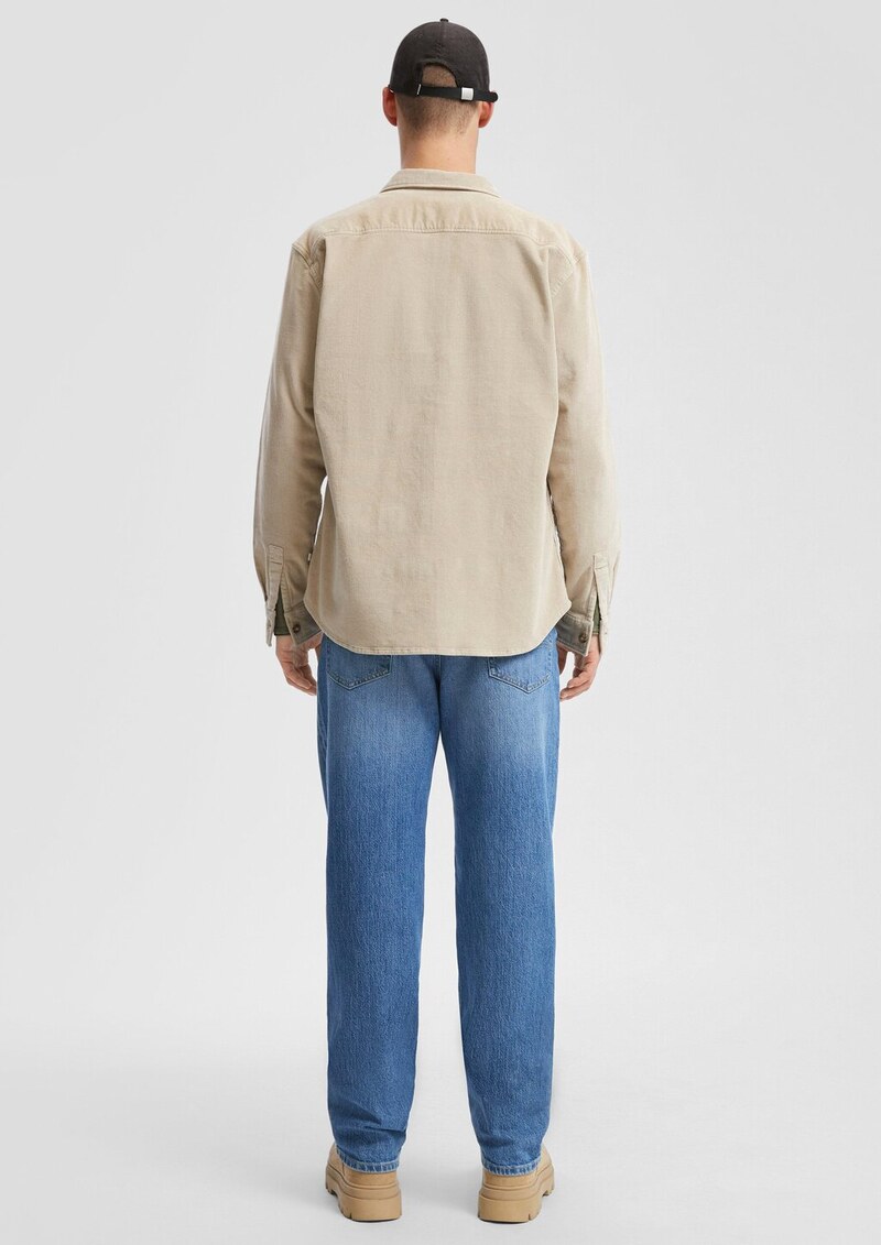 Overshirt aus Cord mit aufgestetzten Taschen