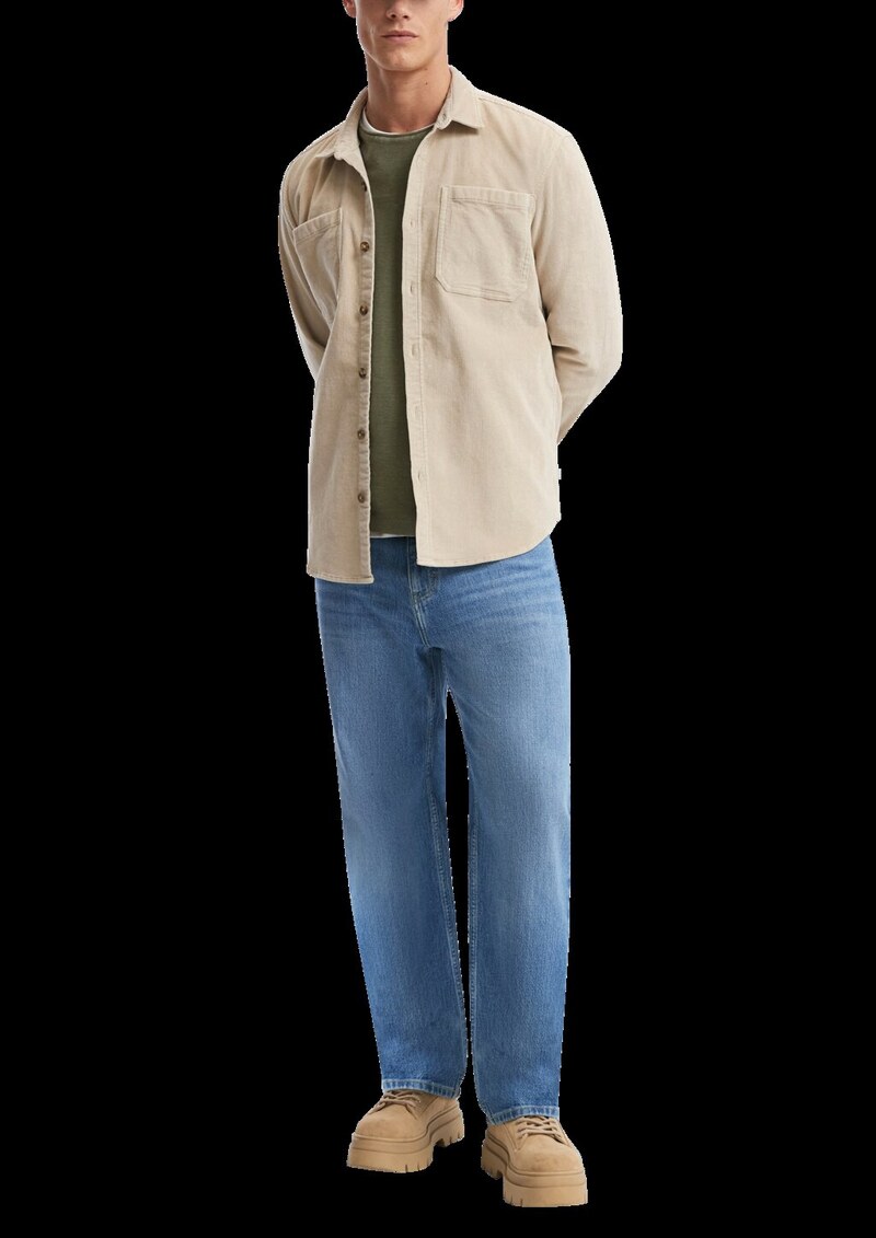 Overshirt aus Cord mit aufgestetzten Taschen