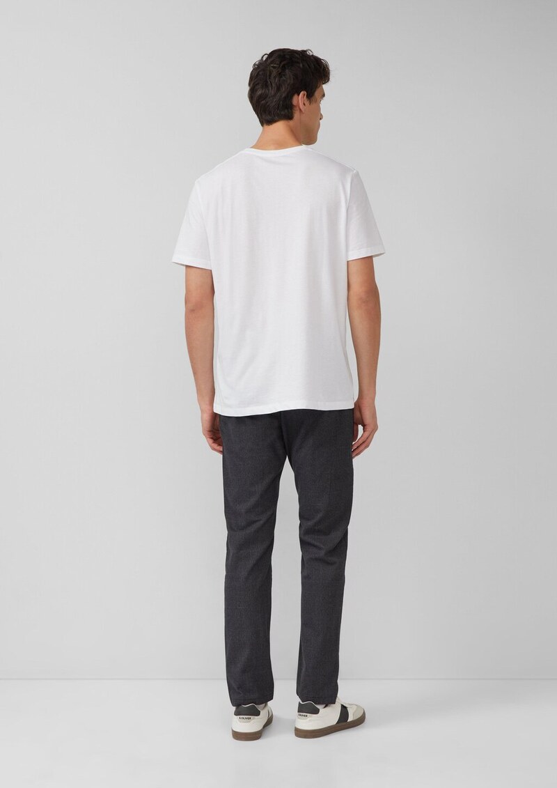 Phoenix: Strukturierte Chinohose mit Elastikbund