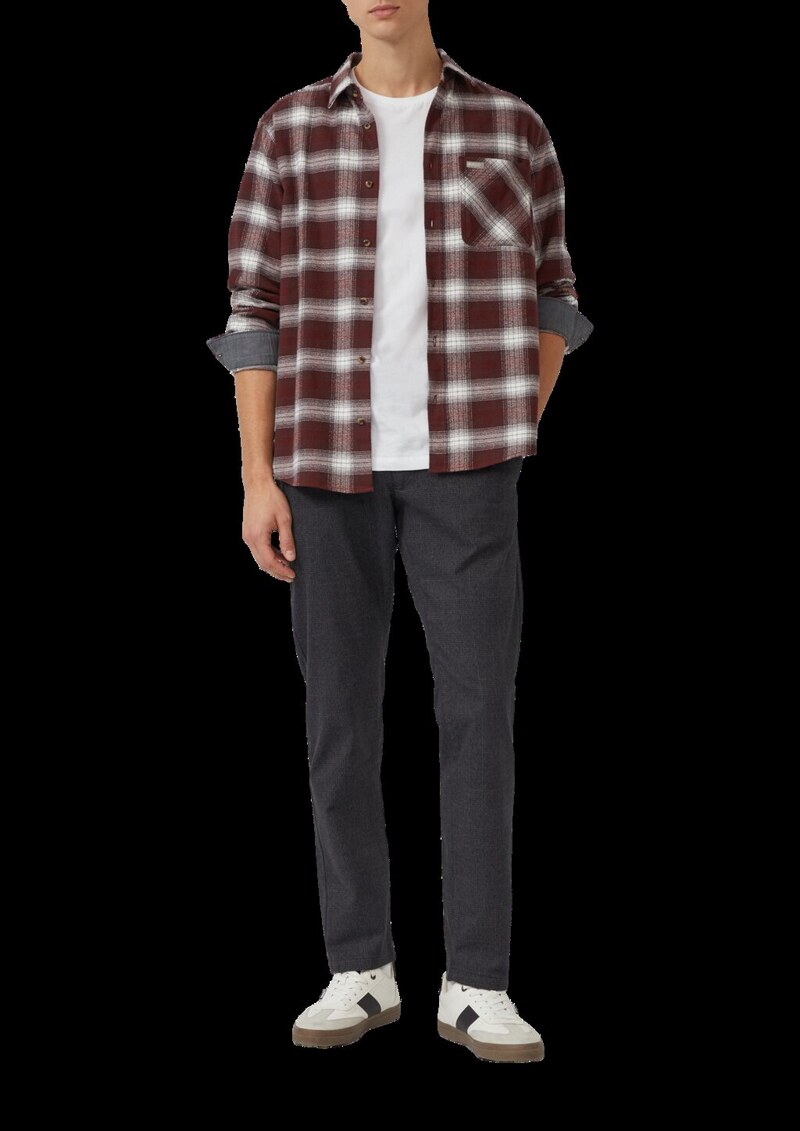 Phoenix: Strukturierte Chinohose mit Elastikbund