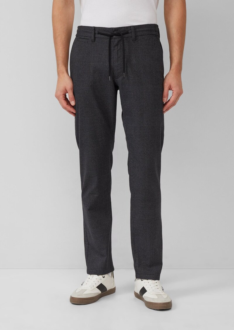 Phoenix: Strukturierte Chinohose mit Elastikbund