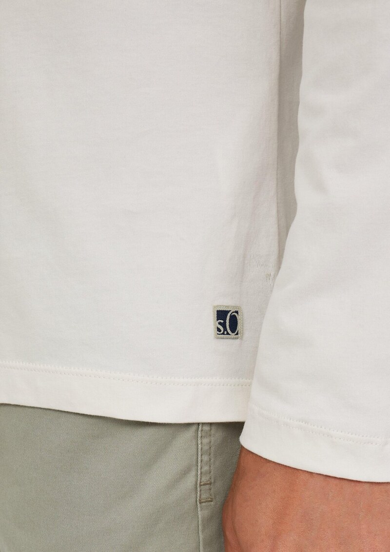 Softes Longsleeve mit Crew Neck und Logo-Patch