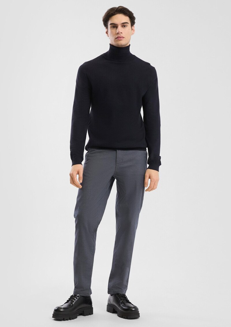 Chino aus zweifarbigem Oxfordgewebe