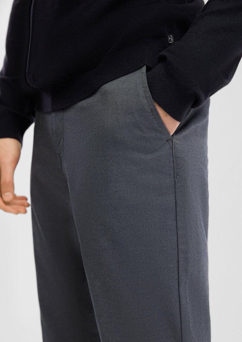 Chino aus zweifarbigem Oxfordgewebe