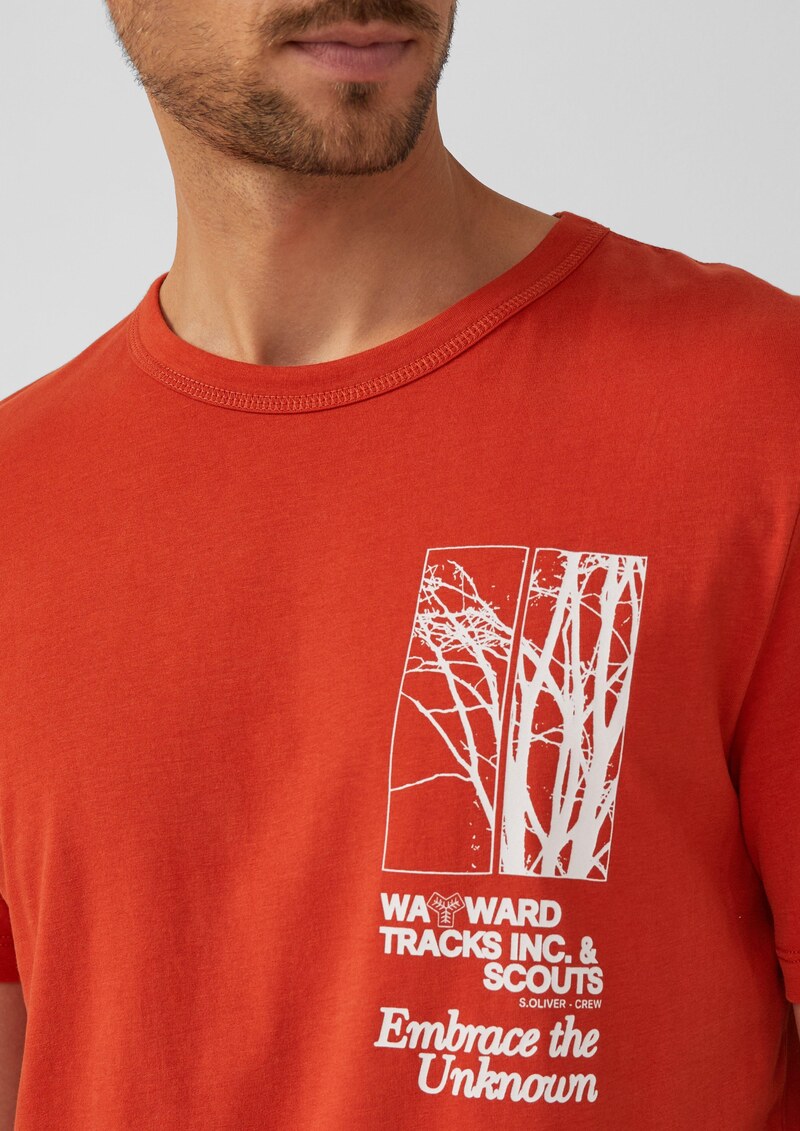 Softes Baumwoll-T-Shirt mit Artwork