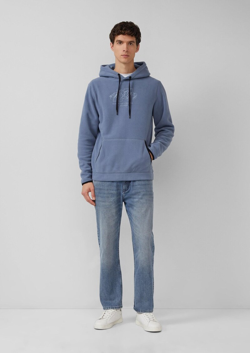 Fleece-Hoodie mit Artwork