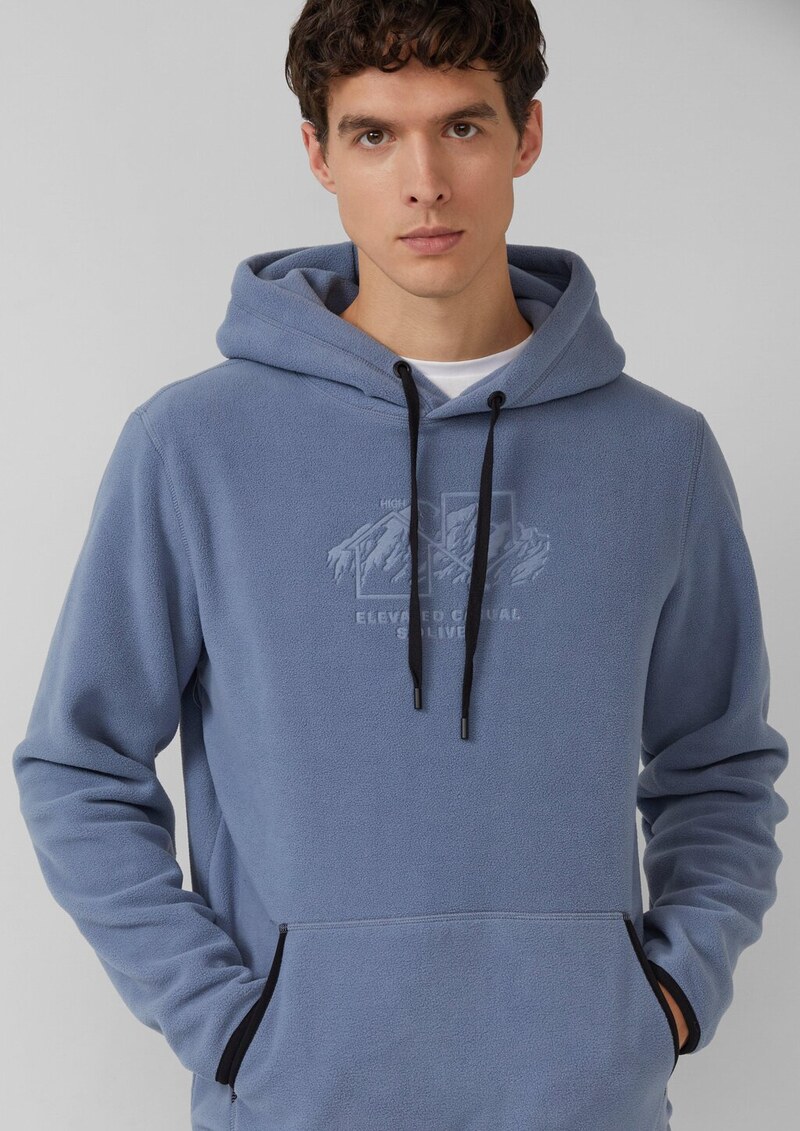 Fleece-Hoodie mit Artwork