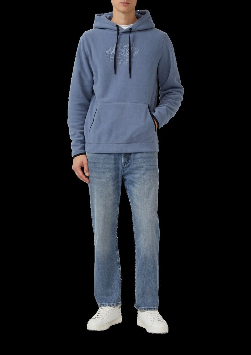 Fleece-Hoodie mit Artwork