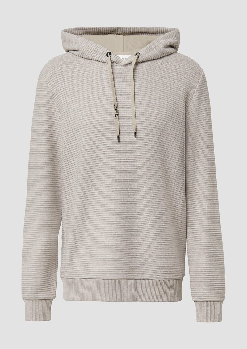 Weicher Hoodie in Strick-Optik mit gefütterter Kapuze