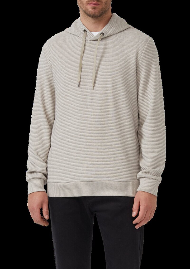 Weicher Hoodie in Strick-Optik mit gefütterter Kapuze