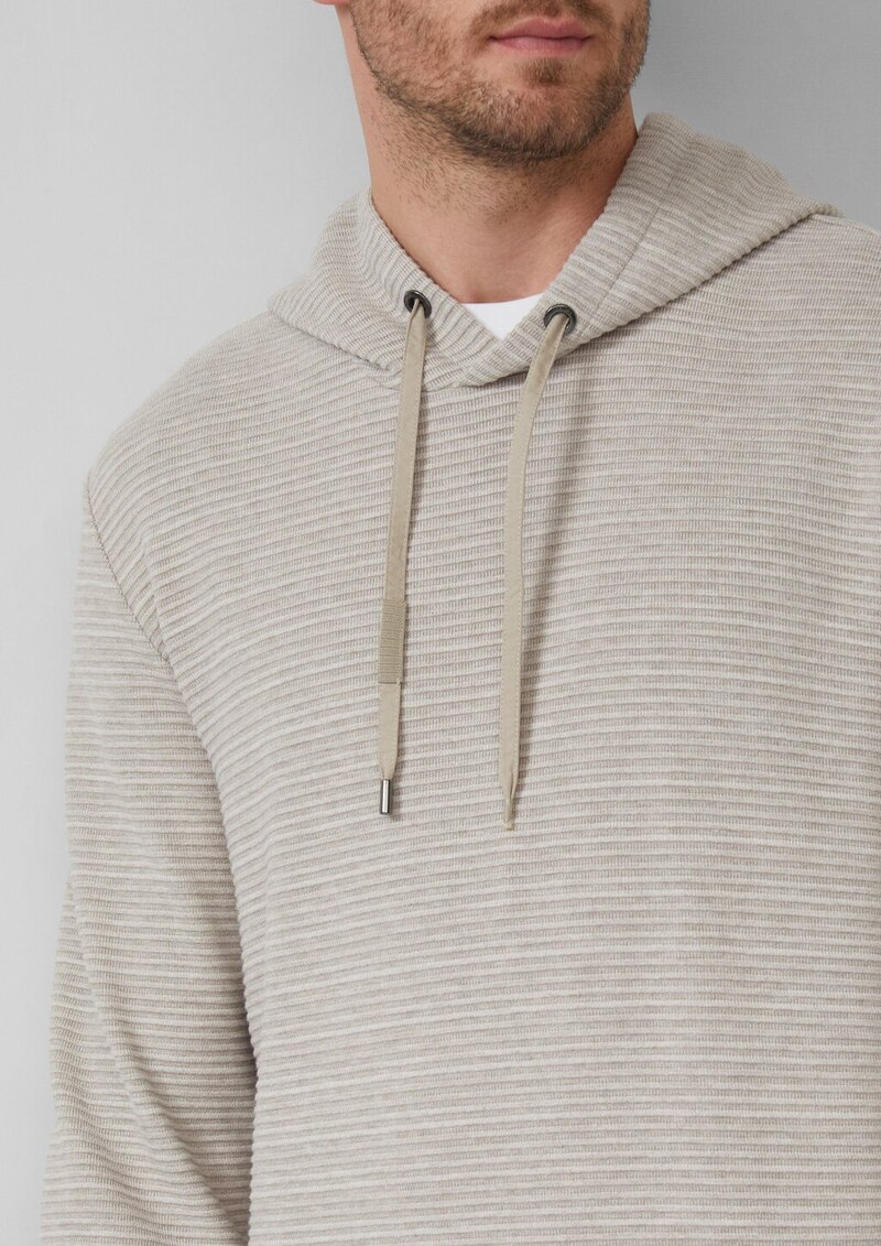 Weicher Hoodie in Strick-Optik mit gefütterter Kapuze