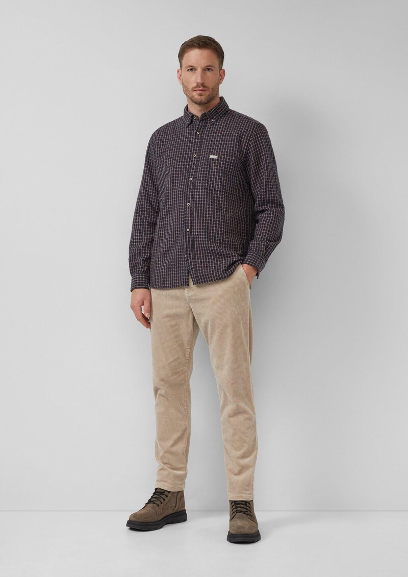 Detroit: Cordhose im Relaxed Fit mit Elastikbund