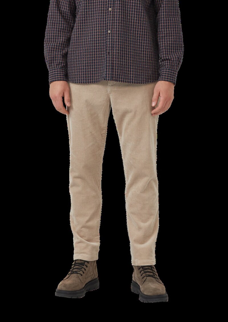 Detroit: Cordhose im Relaxed Fit mit Elastikbund