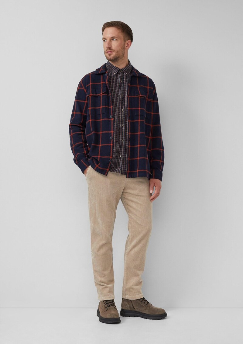 Detroit: Cordhose im Relaxed Fit mit Elastikbund