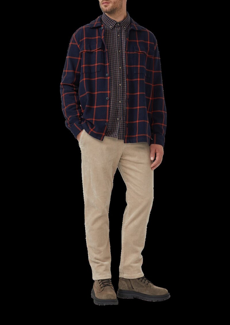 Detroit: Cordhose im Relaxed Fit mit Elastikbund