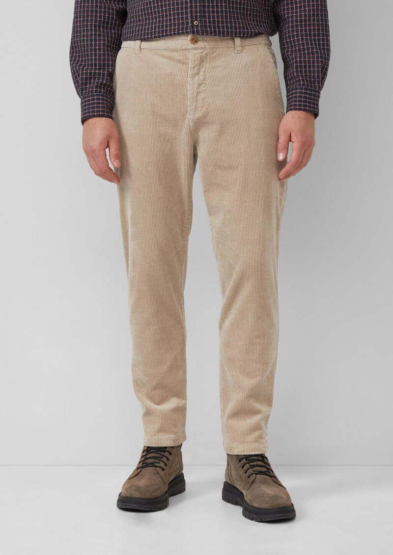 Detroit: Cordhose im Relaxed Fit mit Elastikbund