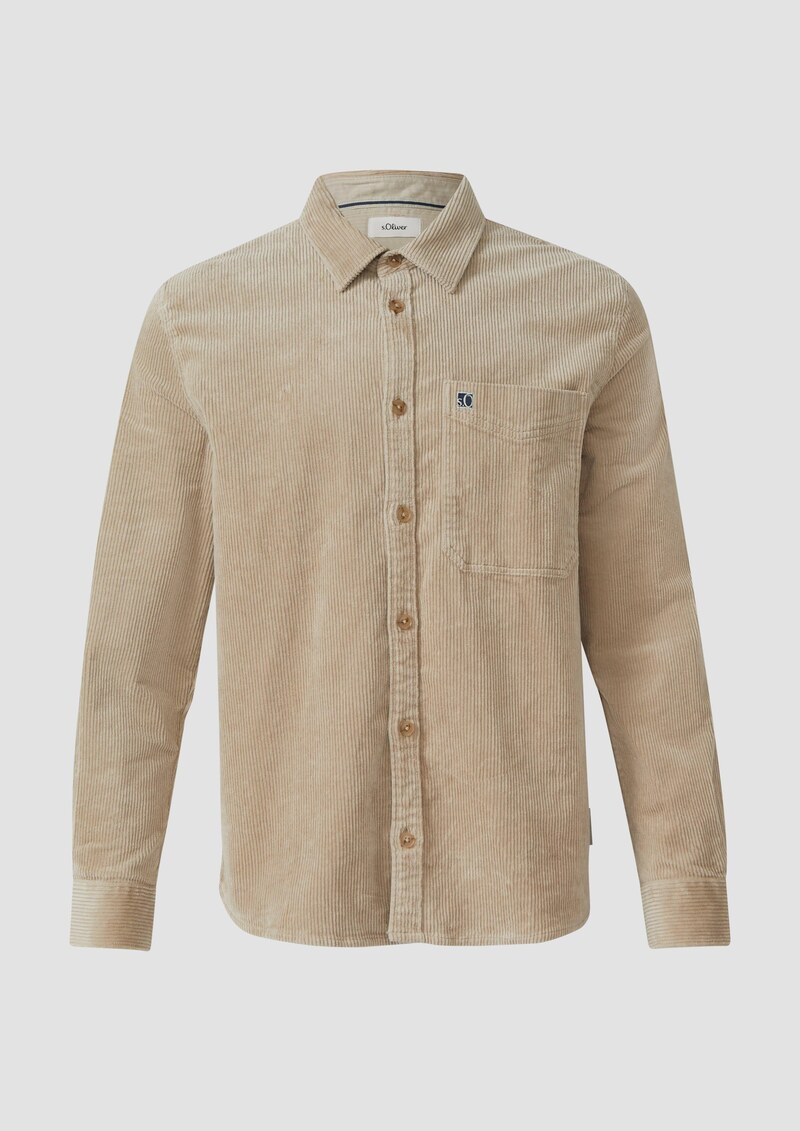 Lässiges Cord-Overshirt aus Baumwollstretch