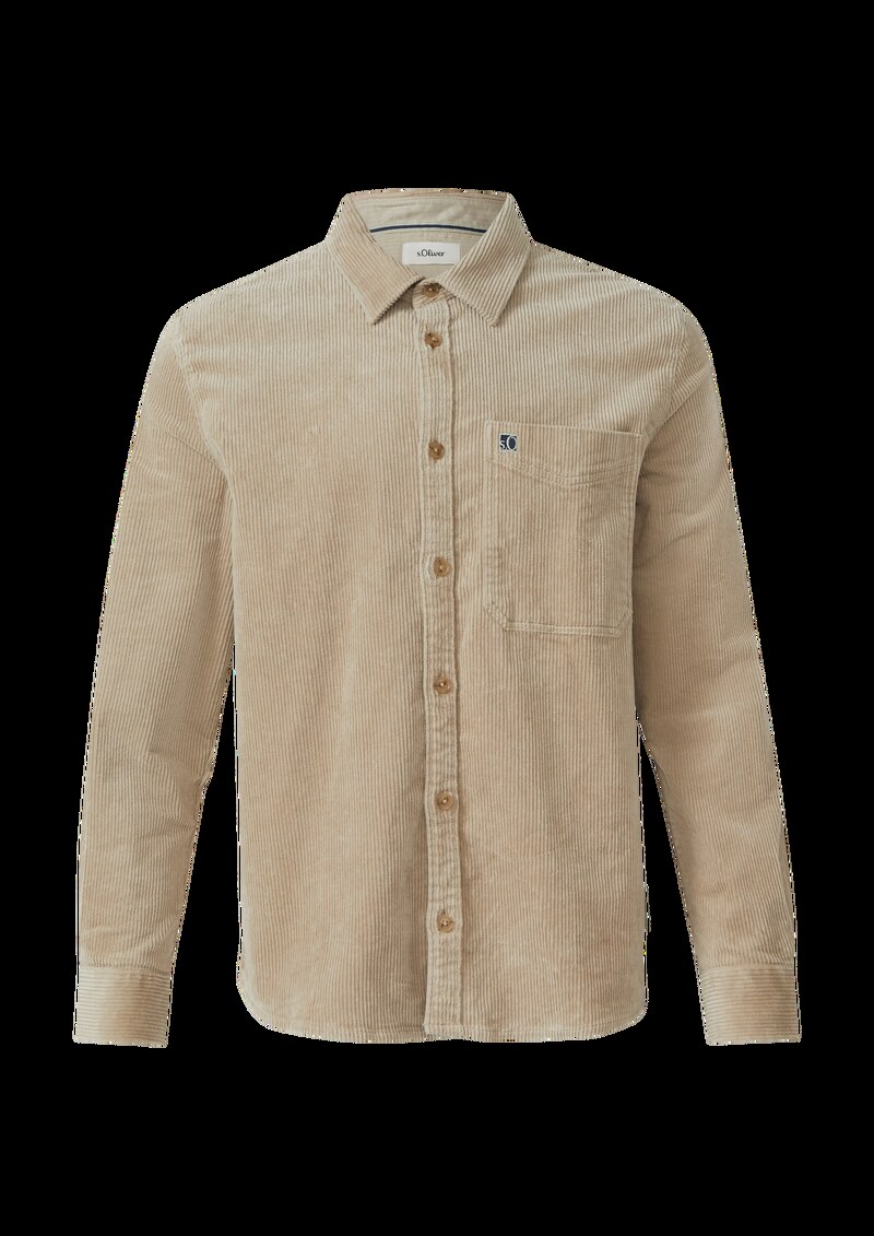 Lässiges Cord-Overshirt aus Baumwollstretch
