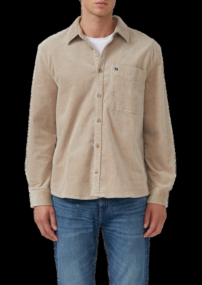 Lässiges Cord-Overshirt aus Baumwollstretch
