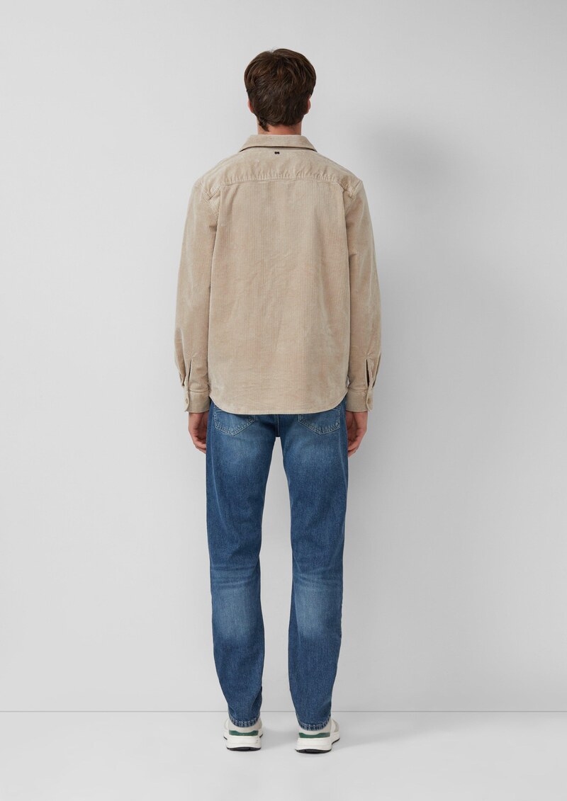 Lässiges Cord-Overshirt aus Baumwollstretch