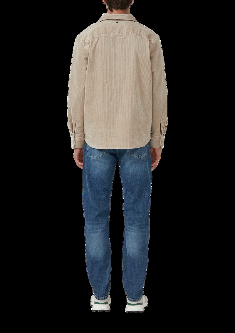 Lässiges Cord-Overshirt aus Baumwollstretch
