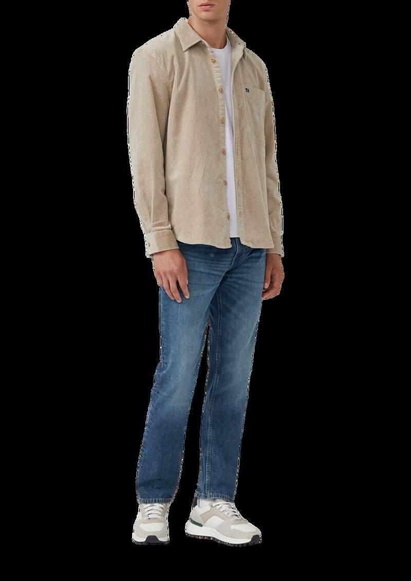 Lässiges Cord-Overshirt aus Baumwollstretch