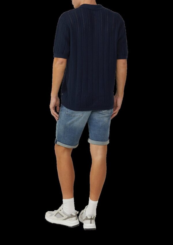 Regular Fit: Gestricktes Resorthemd mit Struktur