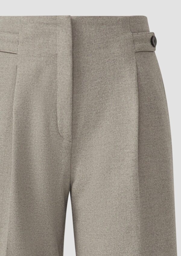 High Rise Culotte aus Flanell mit klassischer Bundfalte