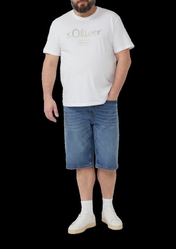 Leichte Jeans-Bermuda / Regular Fit / Mid Rise