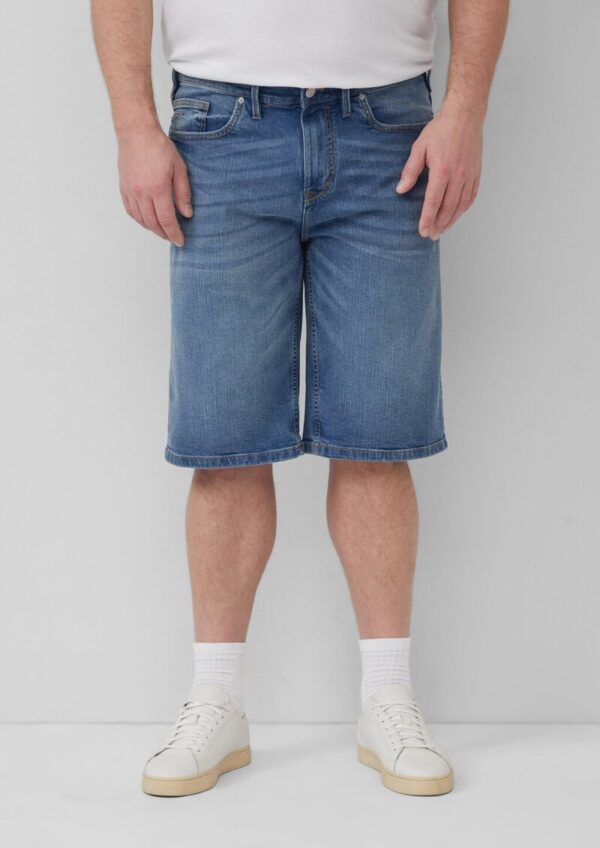 Leichte Jeans-Bermuda / Regular Fit / Mid Rise