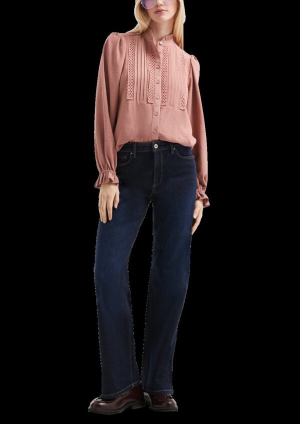 Feminine Bluse mit Spitze