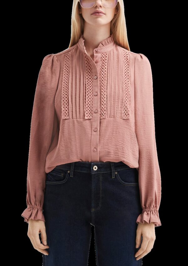 Feminine Bluse mit Spitze