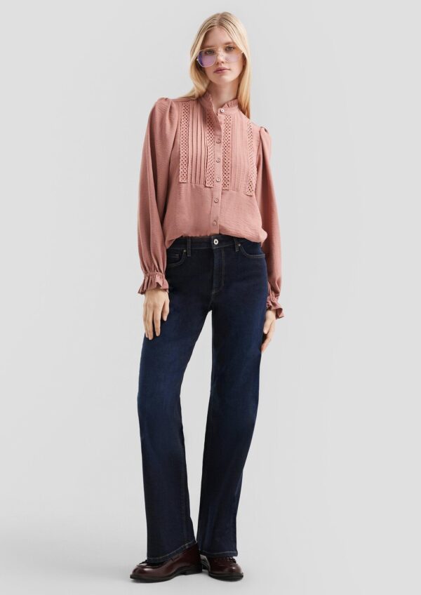 Feminine Bluse mit Spitze