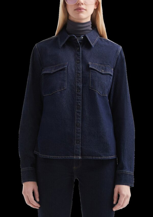 Taillierte Denimbluse