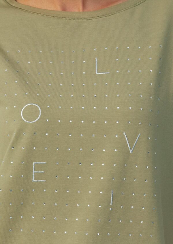 T-Shirt mit Glitzer-Artwork