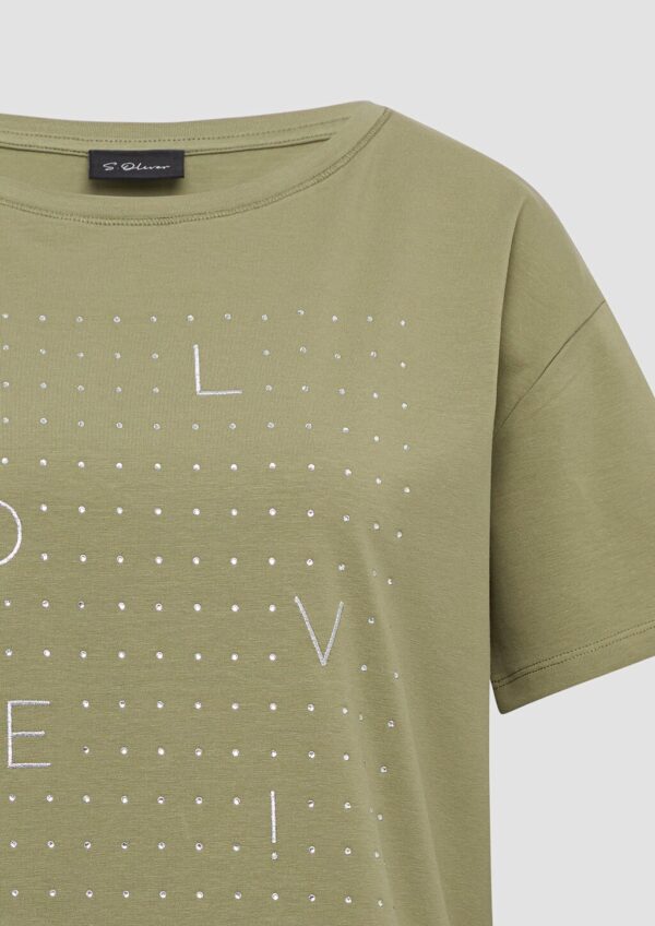 T-Shirt mit Glitzer-Artwork